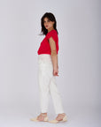 pantalone capri fibra naturale